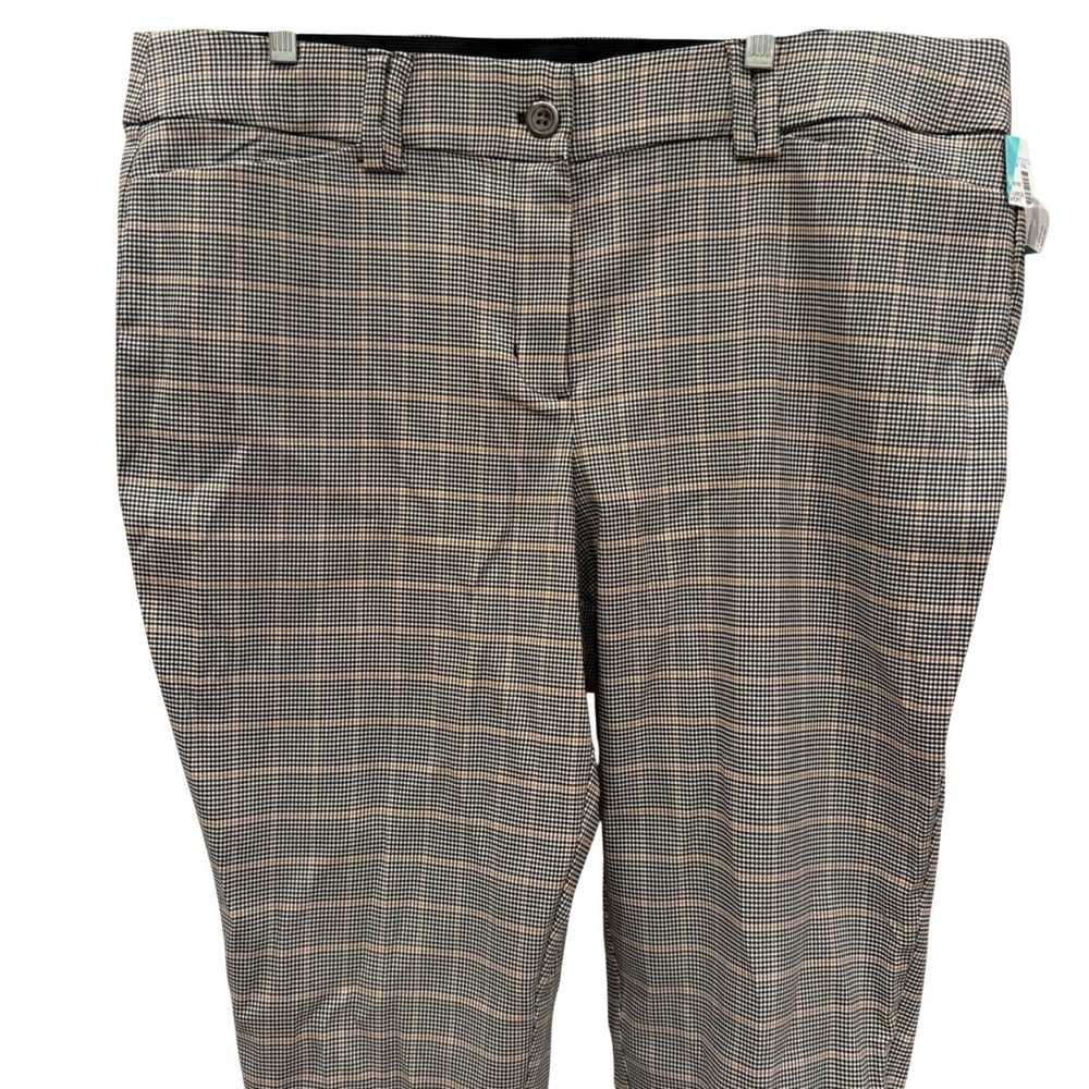 Pull On Ankle‎ Pants Plaid Comfort Stretch Women's Size XXL NWT